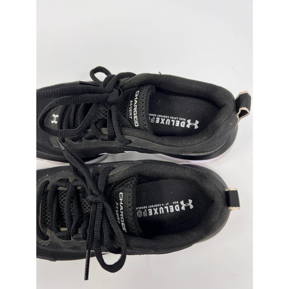 Under Armour Women's Charger Assert Black‎ White Size 7 - Picture 3 of 9